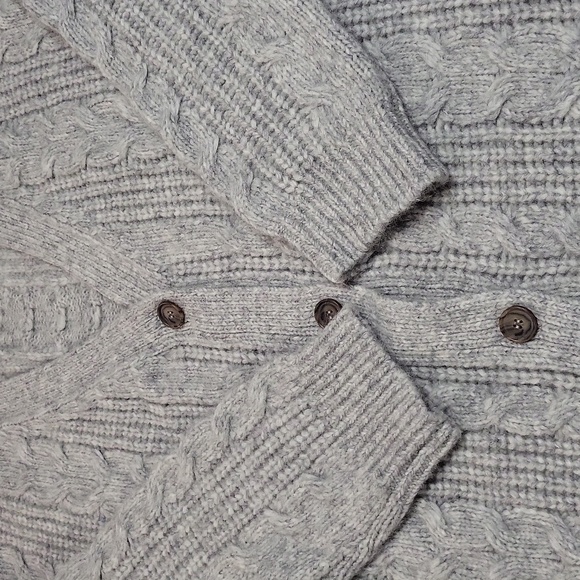 Jenni Kanye Slouchy Women's Cabled Cardigan Size Large - Picture 11 of 16